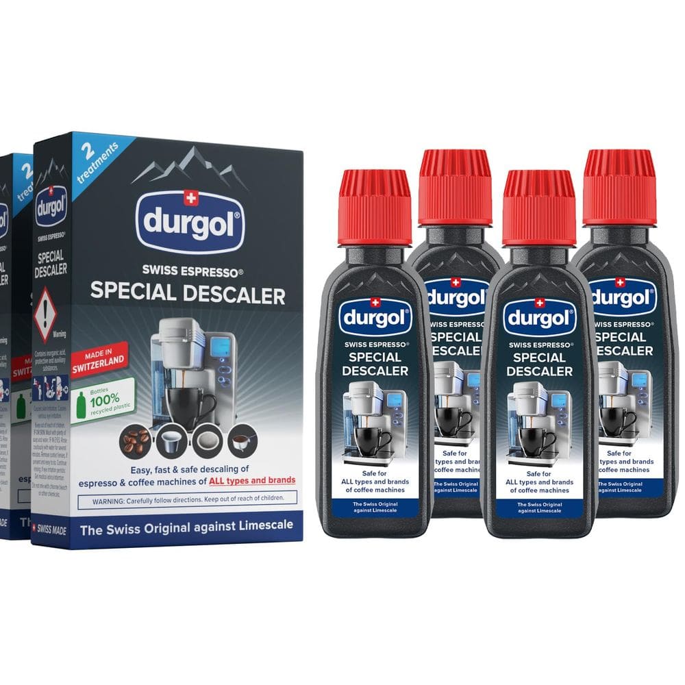 Descalcificador e descalcificador Durgol Swiss Espresso 125 ml (pacote com 4)