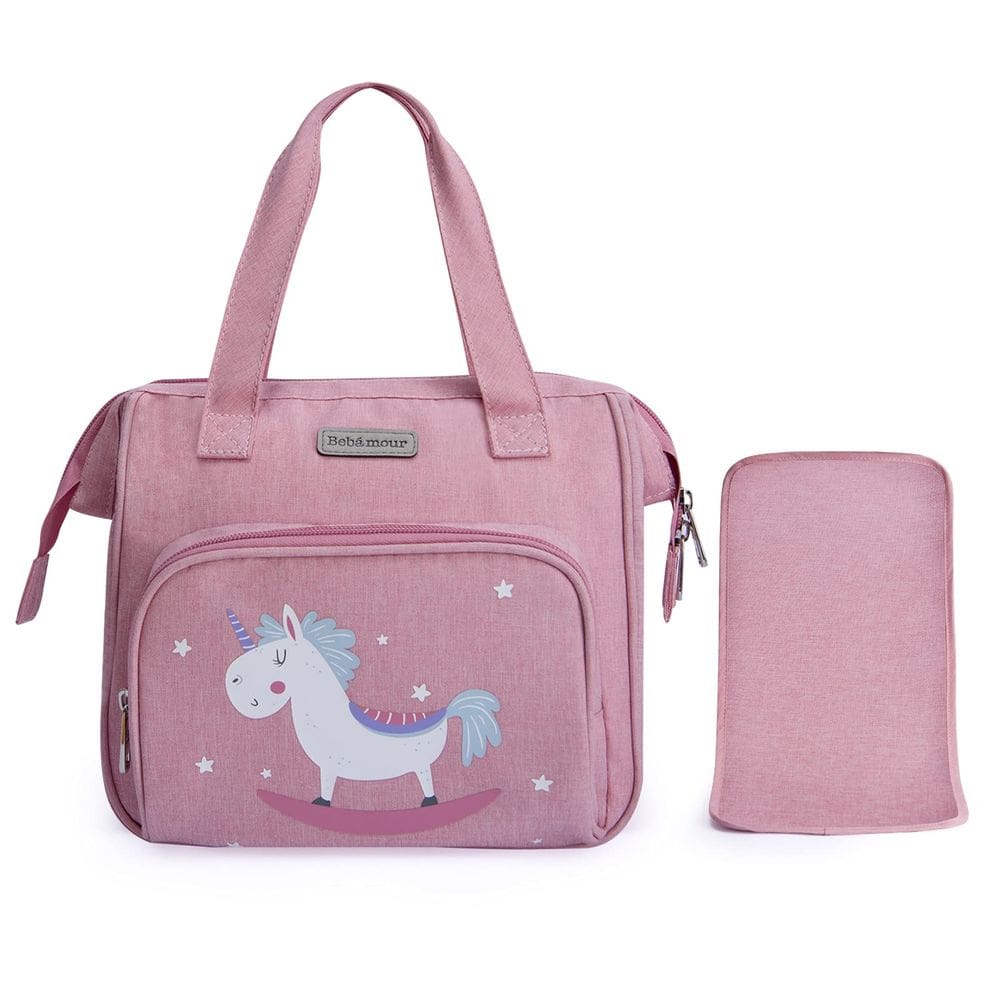 Bolsa para bonecas Bebamour com trocador, bolsa infantil moderna