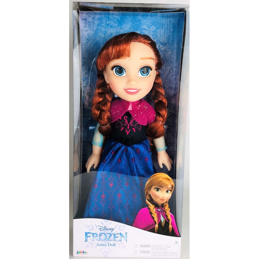 Boneca infantil Disney Frozen Anna de 14 polegadas com novos traços faciais