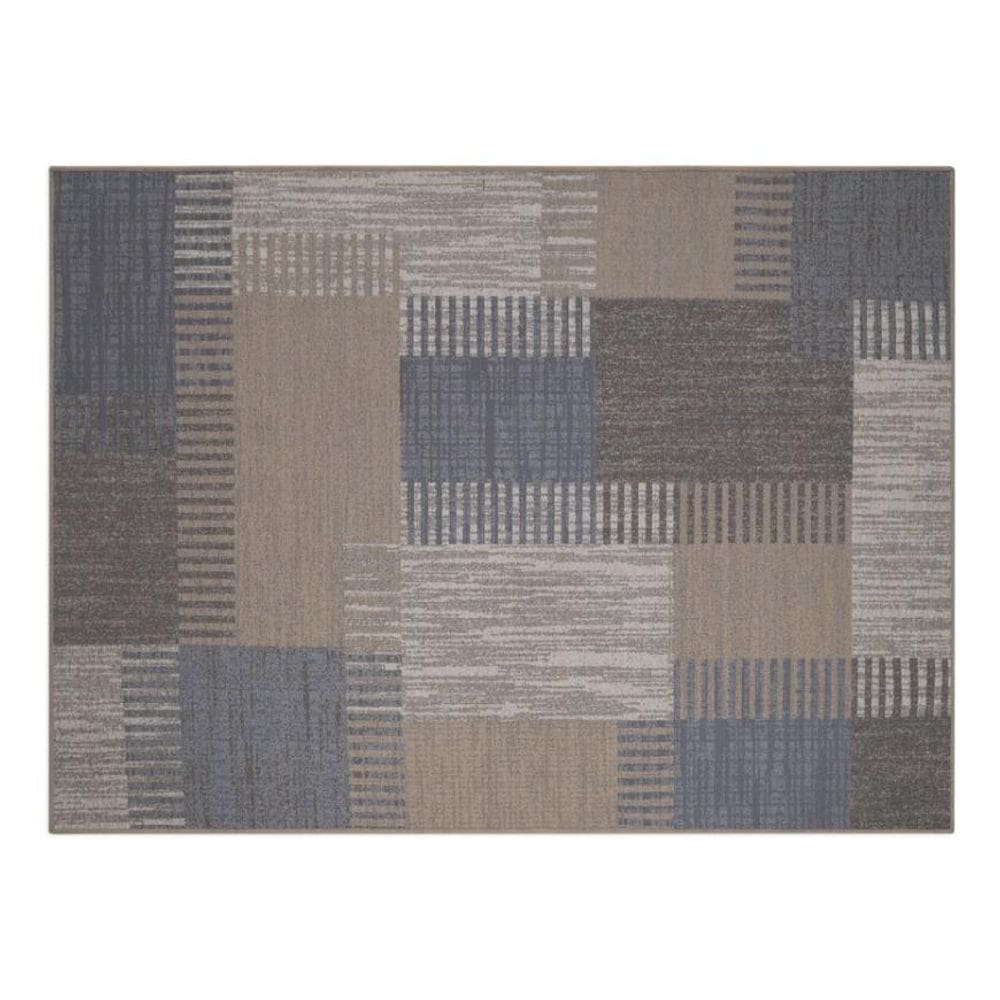 Tapete Sala 200X300Cm Funcional Quadros 03 Creme Cotton