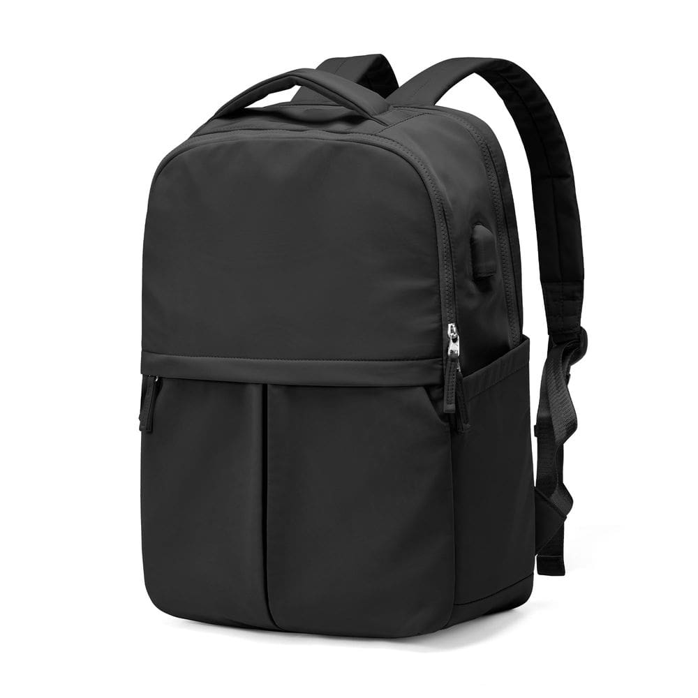 Mochila para laptop Suratio Black Lightweight para mulheres e homens