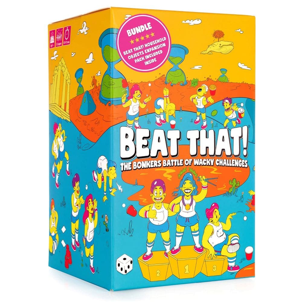 Family Party Game Gutter Games Beat That! com pacote de expansão