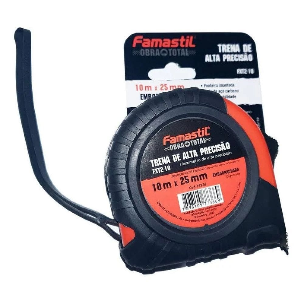 Trena Emborrachada T2-10 10M X 25 Mm Foxlux