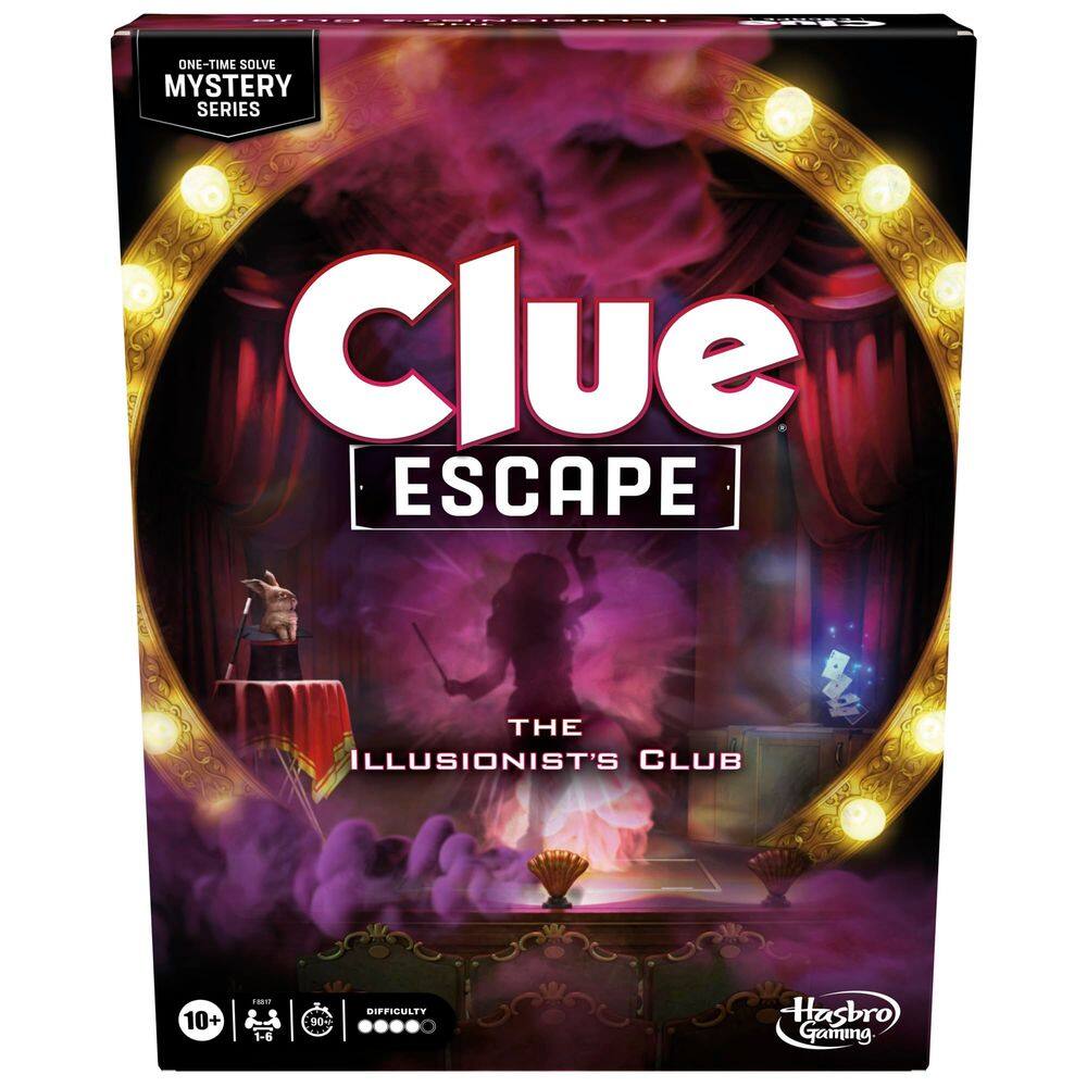 Jogo de Tabuleiro Hasbro Gaming Clue Escape The Illusionist`s Club