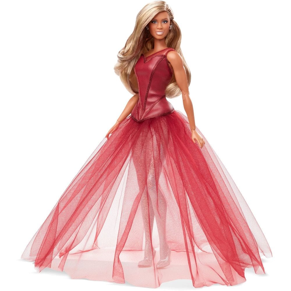 Boneca Barbie Tribute Collection Laverne Cox com macacão brilhante