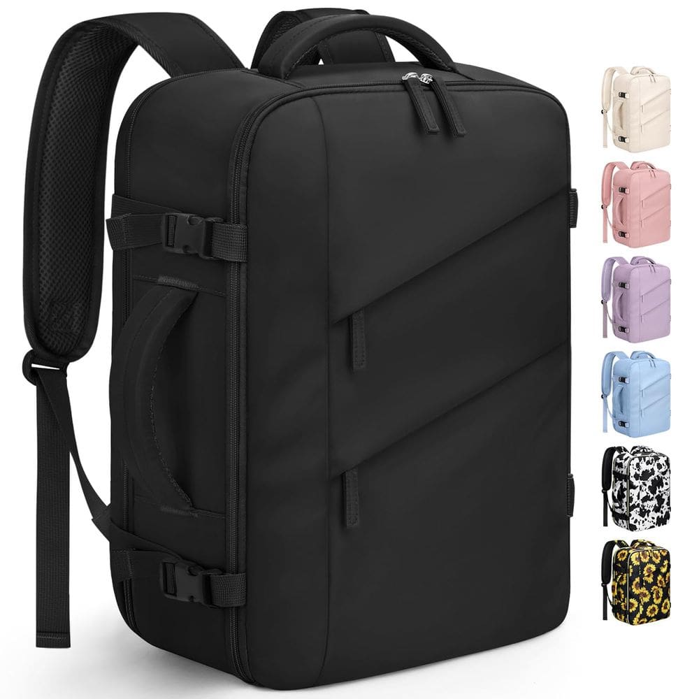 Mochila de viagem Capolo impermeável para mulheres e homens para laptop de 17”