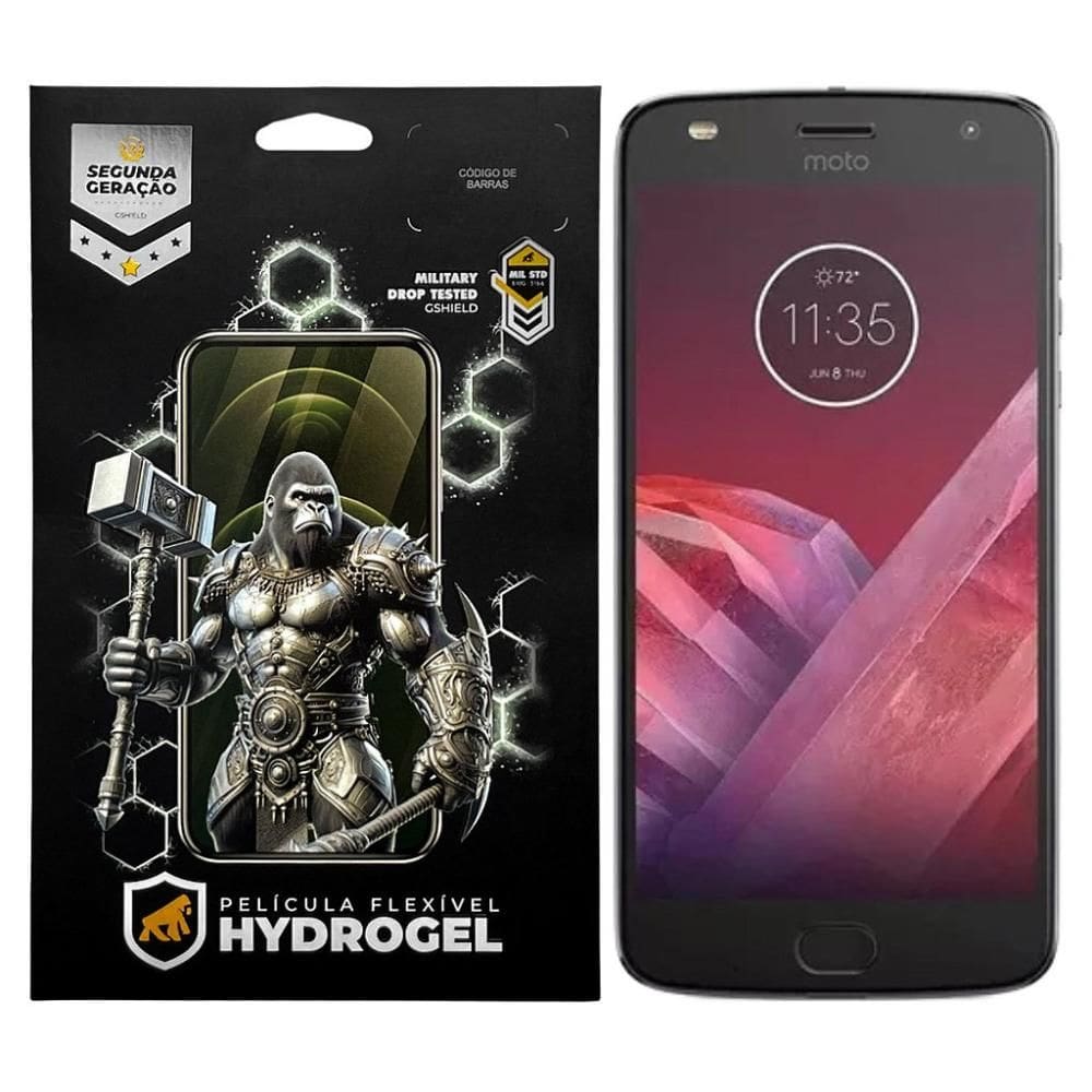 Película para Motorola Moto Z2 Play - Hydrogel Gamer Fosca - Gshield