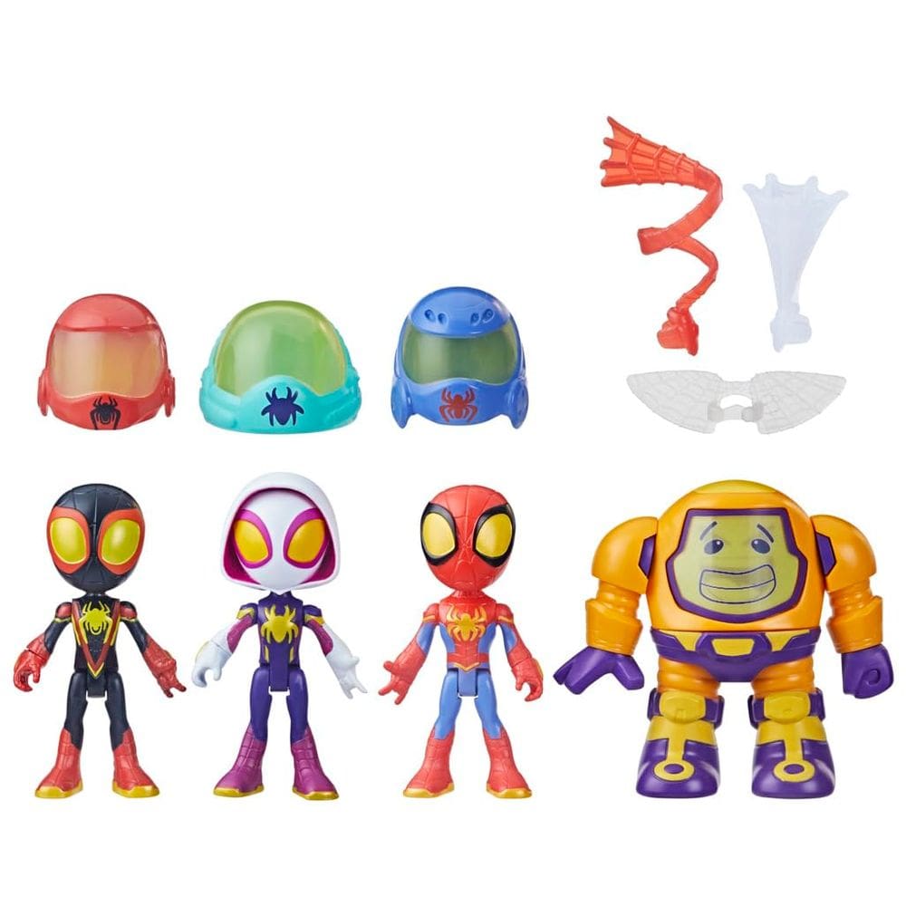 Figuras de ação ambientadas em Marvel Spidey e seus incríveis amigos