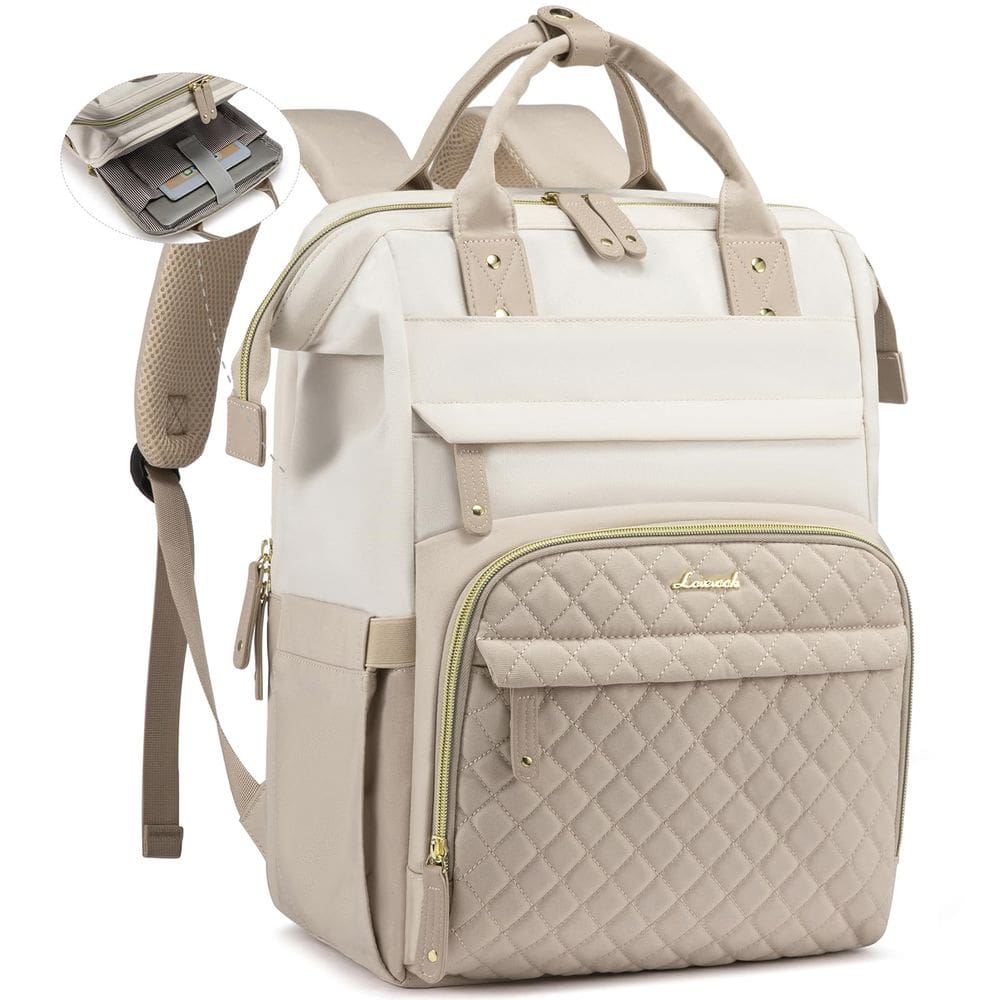 Mochila para laptop LOVEVOOK impermeável 15,6” para mulheres
