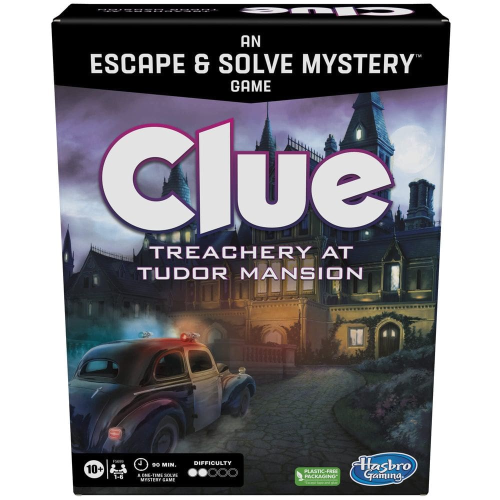 Jogo de tabuleiro Hasbro Gaming Clue Treachery na Mansão Tudor