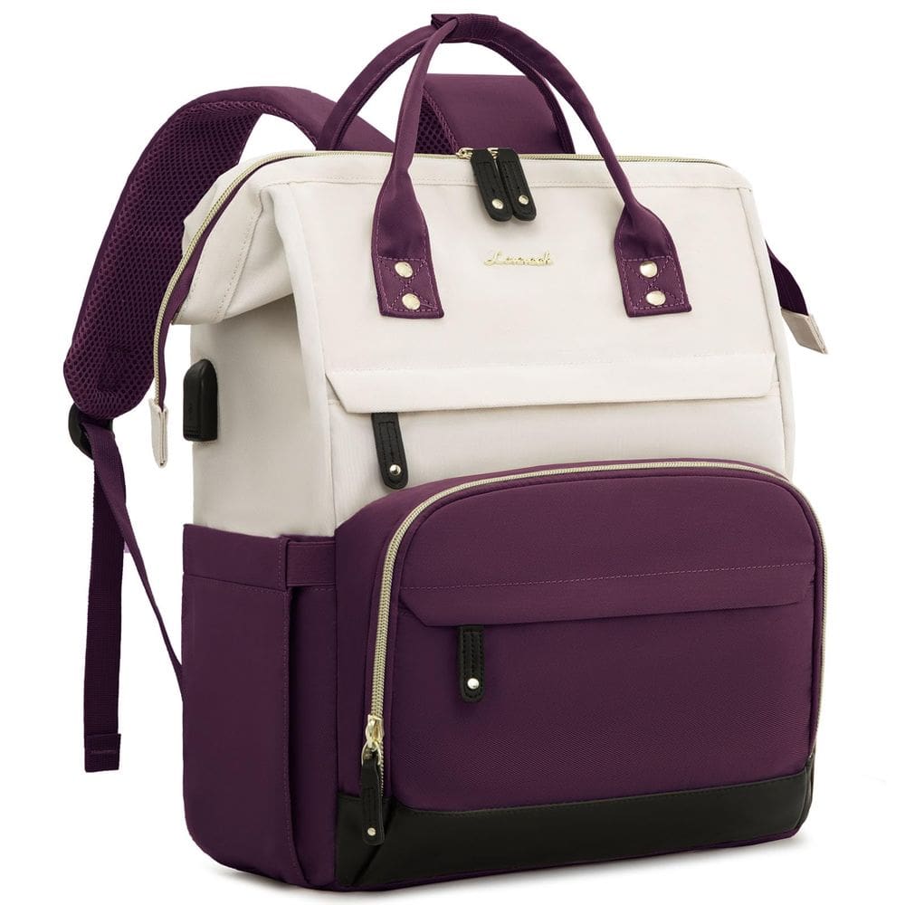 Mochila para laptop LOVEVOOK para mulheres de 15,6” à prova d`água