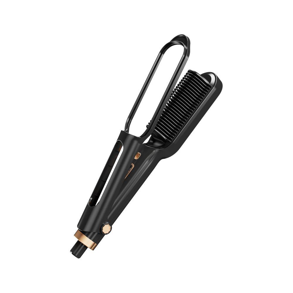 Escova de alisamento de cabelo BEAUXMILE Fast Heating Black