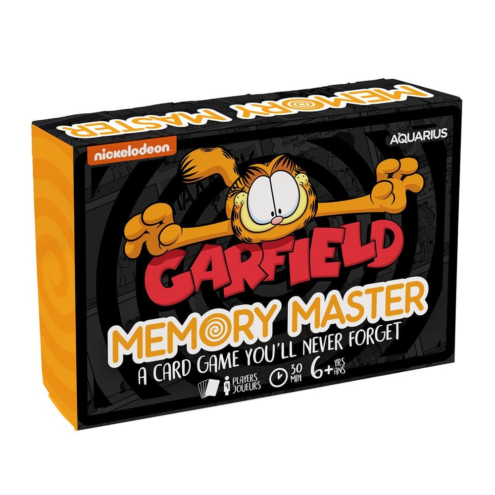 Jogo de cartas AQUARIUS Garfield Memory Master para 4 jogadores