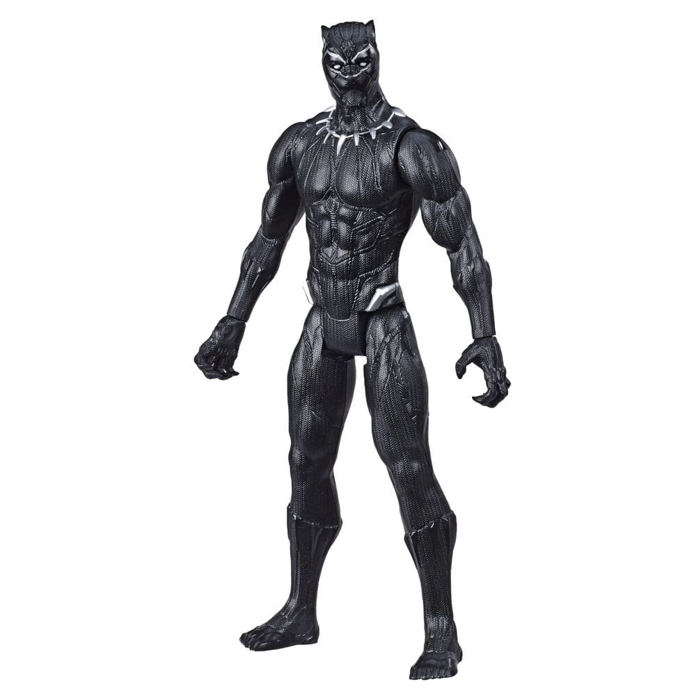 Boneco de ação Avengers Marvel Titan Hero Black Panther 30cm