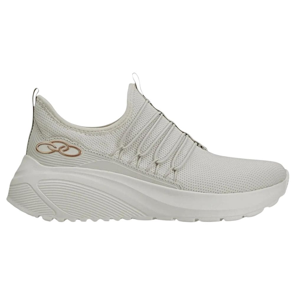 Tênis Olympikus Esportivo Teaz Slip On Feminino Branco Off