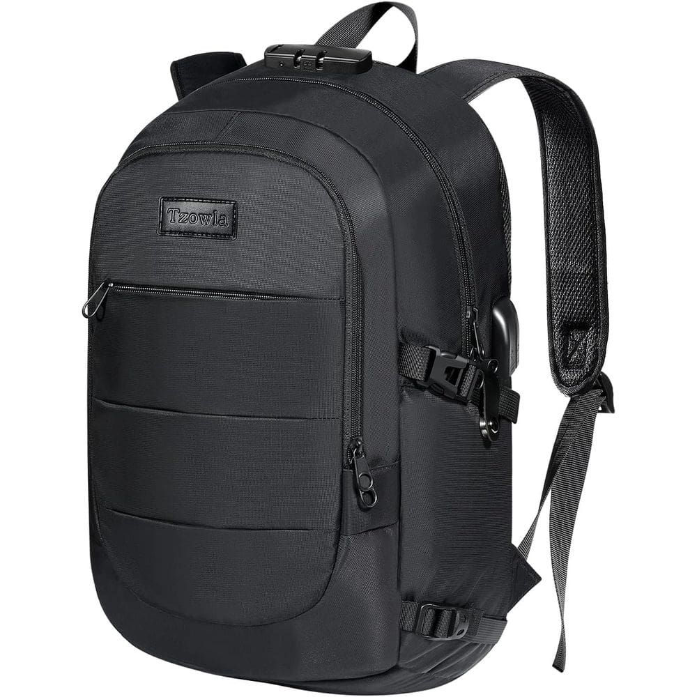 Mochila para laptop Tzowla 40L Antifurto com porta de carregamento USB