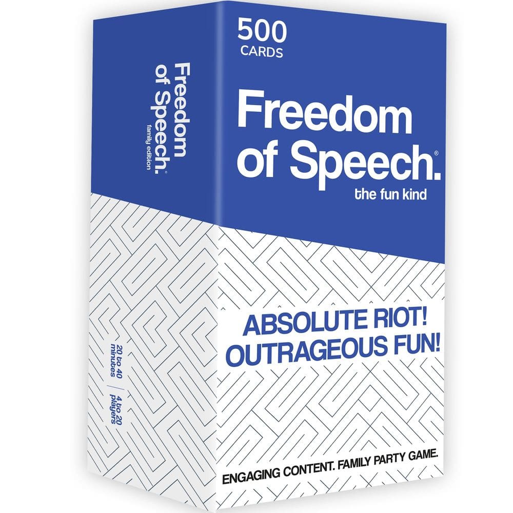 Jogo de tabuleiro de cartas QUOKKA Freedom of Speech Family Edition