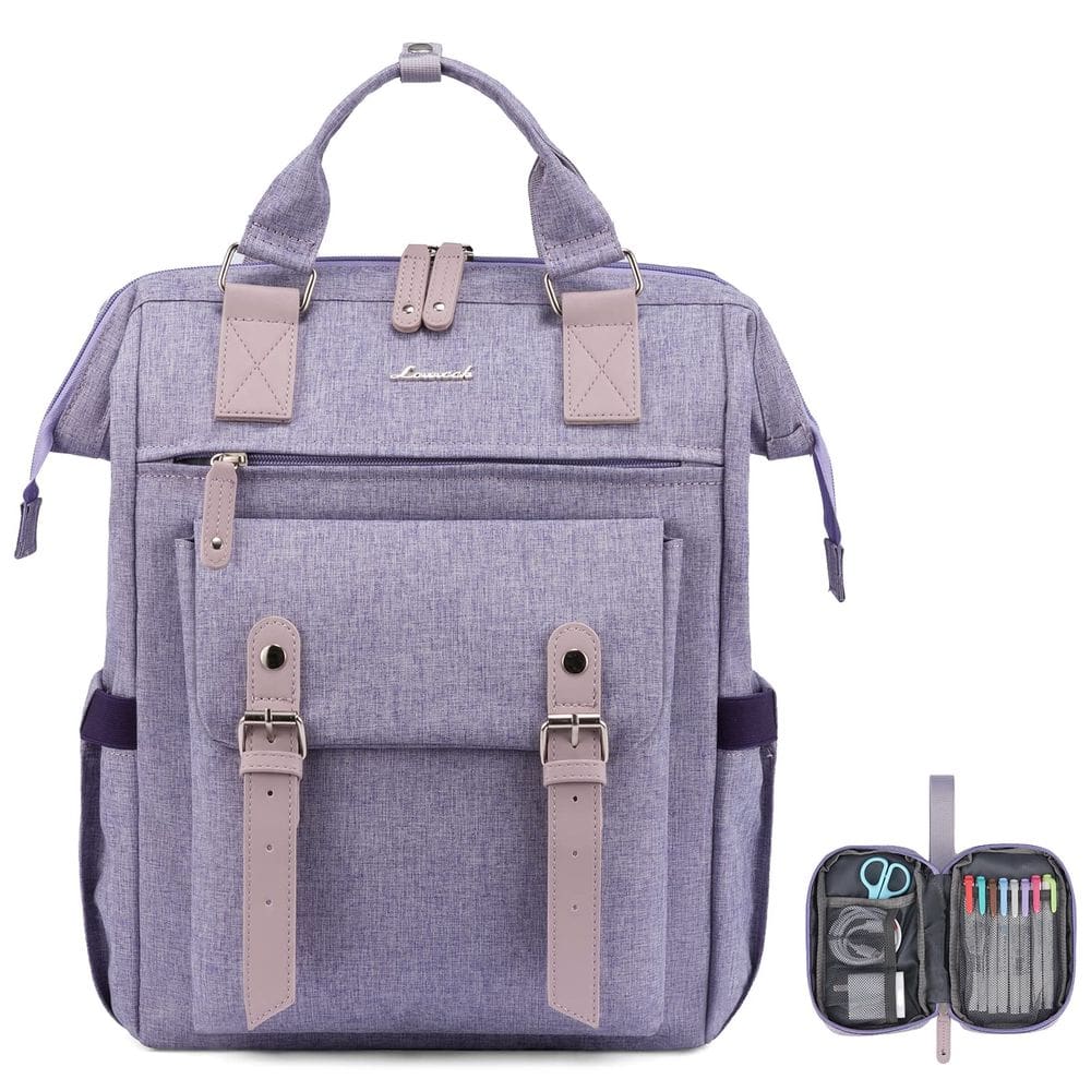 Mochila para laptop LOVEVOOK para mulheres de 15,6” com porta USB
