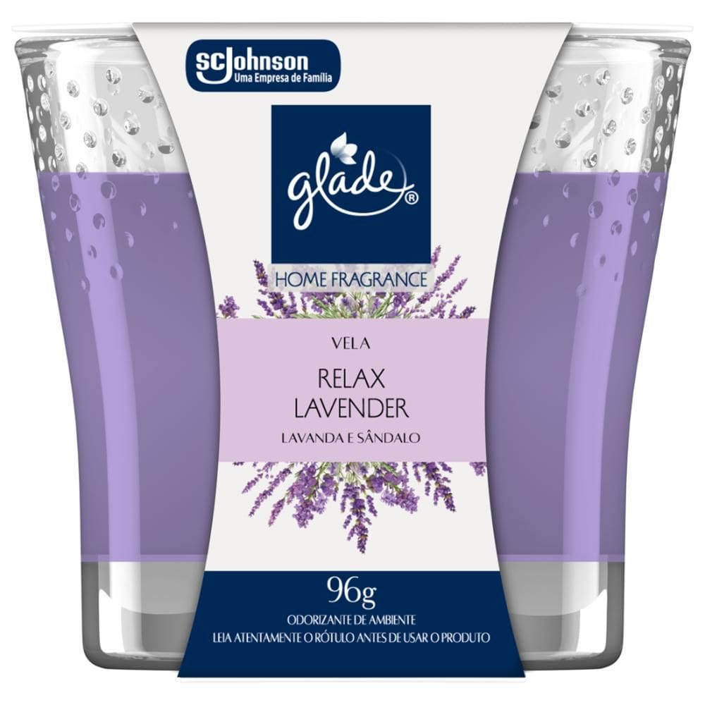 Vela Perfumada Relax Lavender Glade Home Fragrance 96g