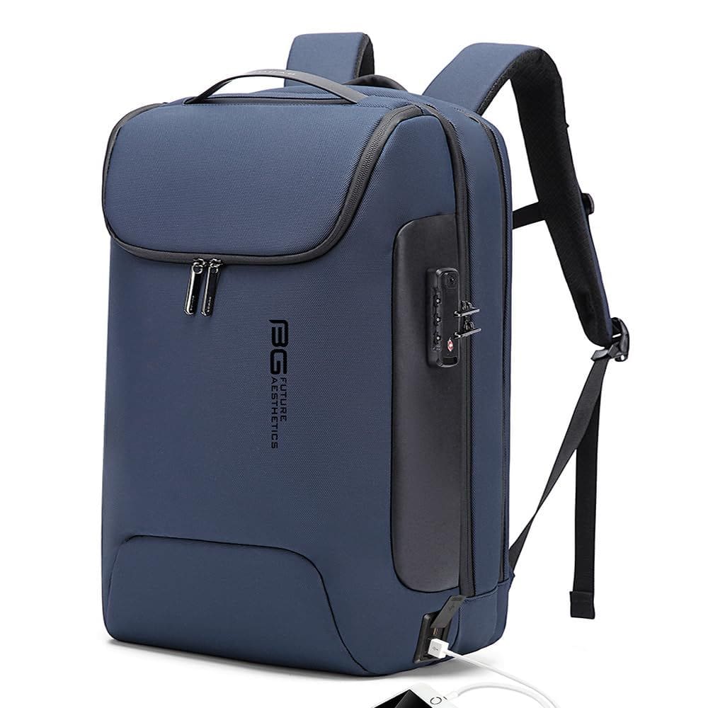 Mochila empresarial BANGE para laptop masculino de 17,3” com antifurto