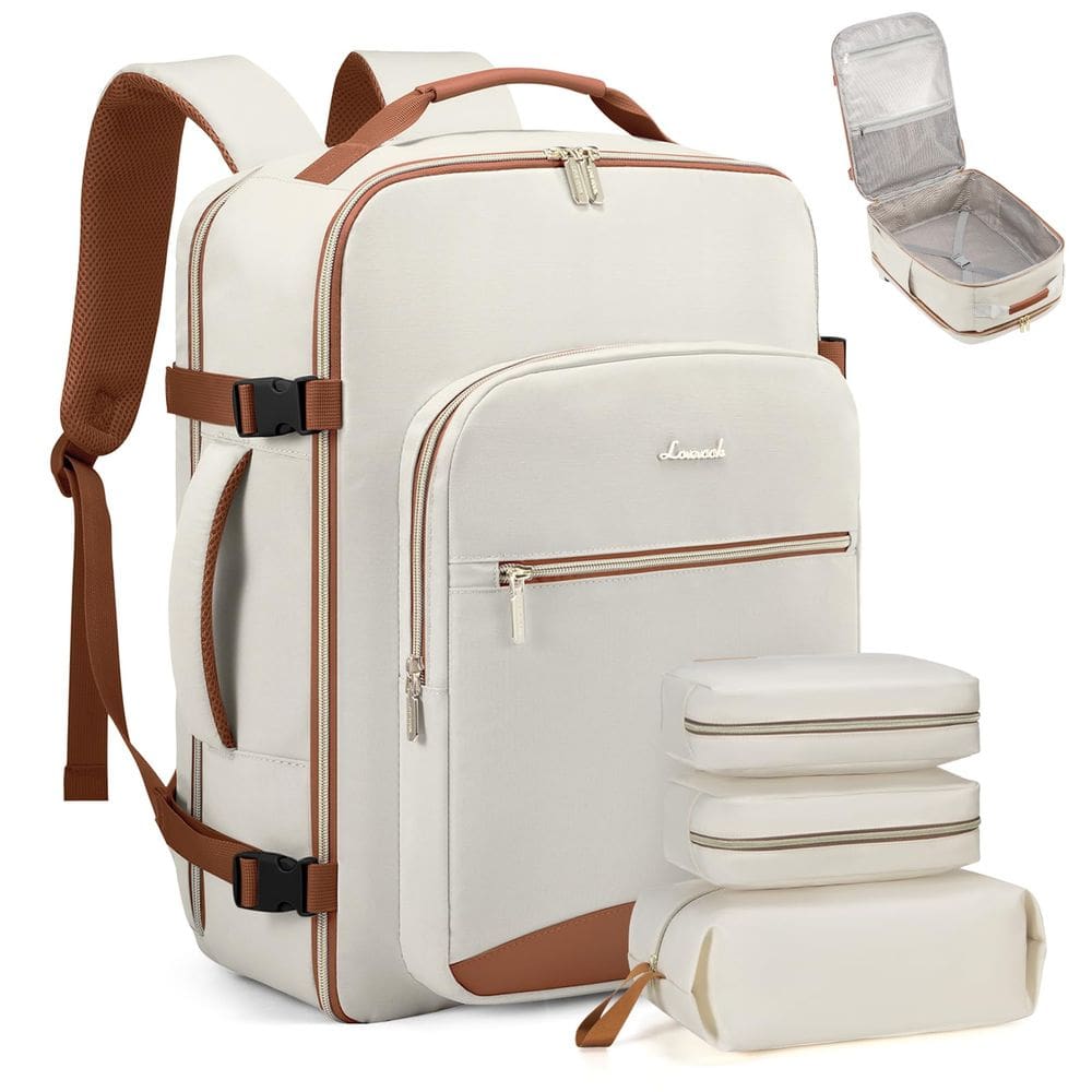 Mochila de viagem LOVEVOOK Carry on 40L à prova d`água para laptop de 17”