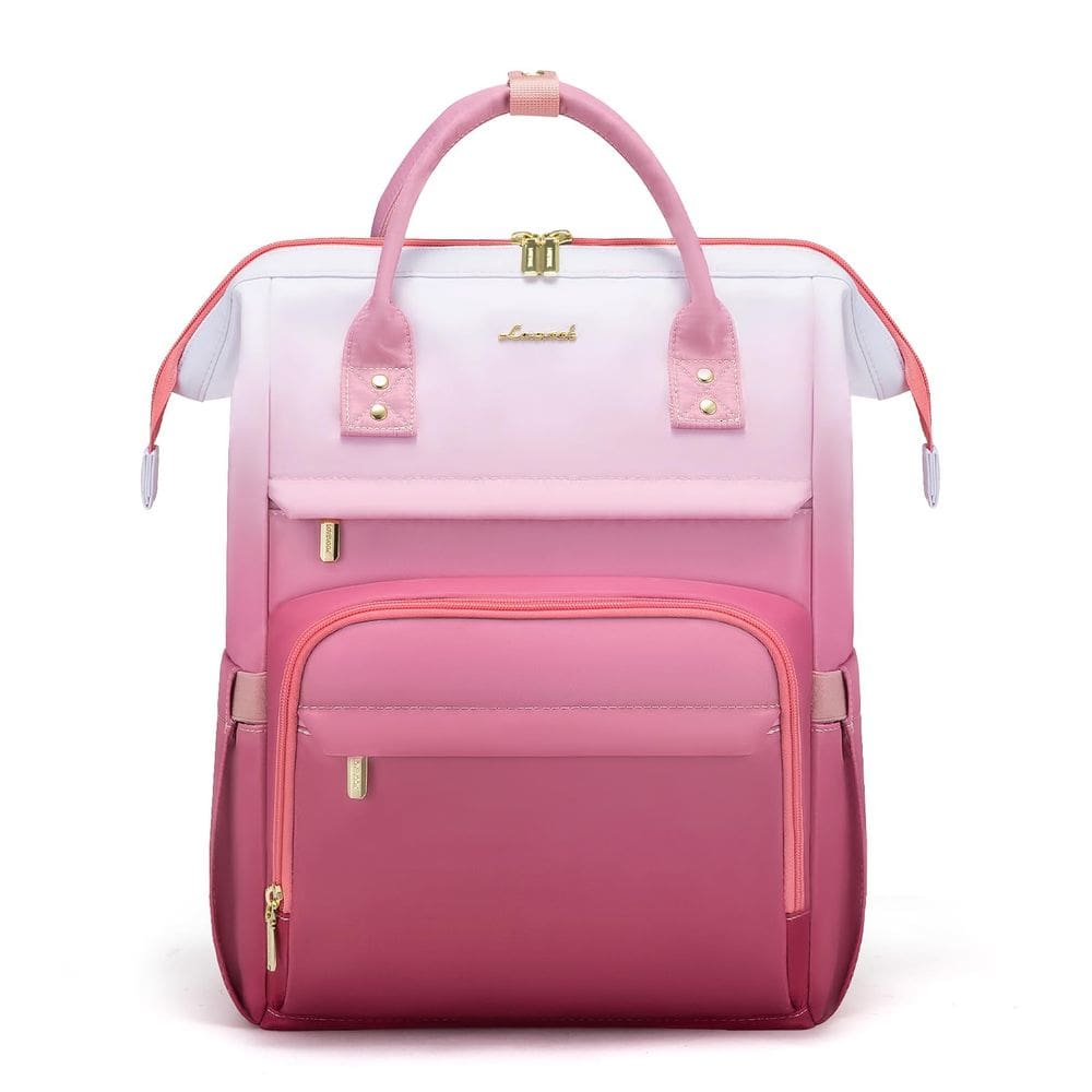 Mochila para laptop LOVEVOOK Gradient 15,6” impermeável rosa