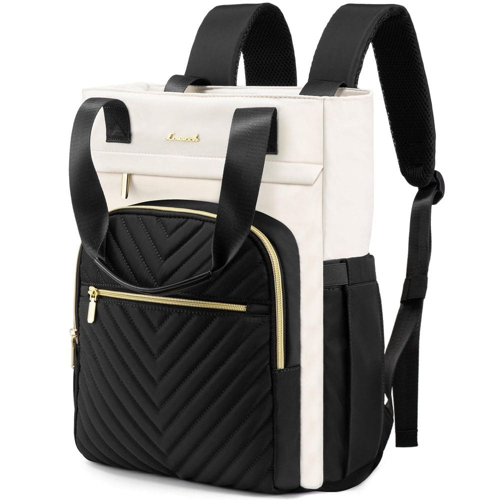 Mochila para laptop LOVEVOOK para mulheres 15,6” impermeável preta