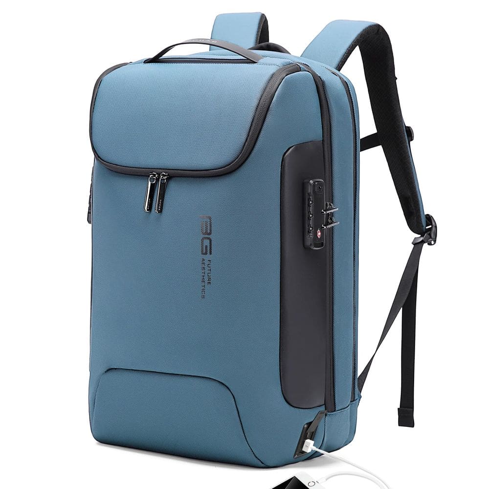 Mochila antifurto de viagem BANGE à prova d`água para laptop de 17,3 polegadas