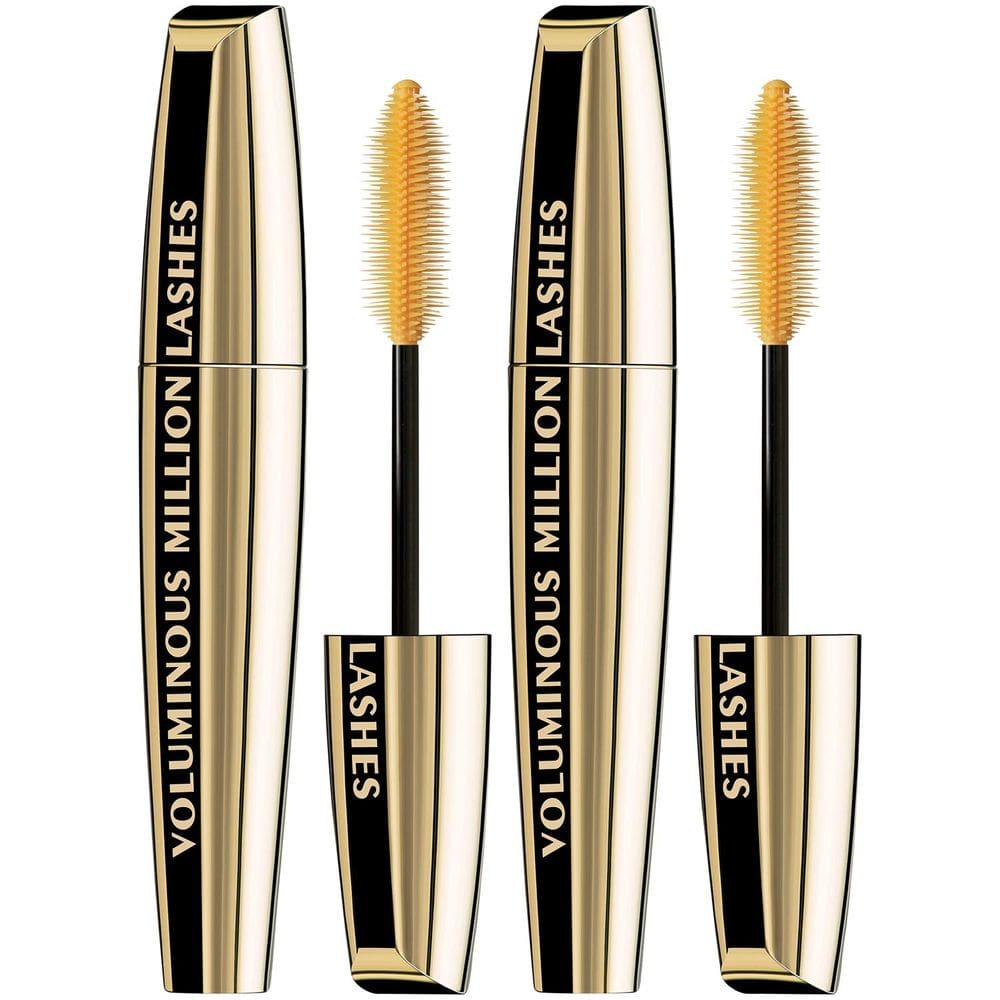 Mascara L`Oréal Paris Voluminous Million Lashes 0,3 ml, pacote com 2