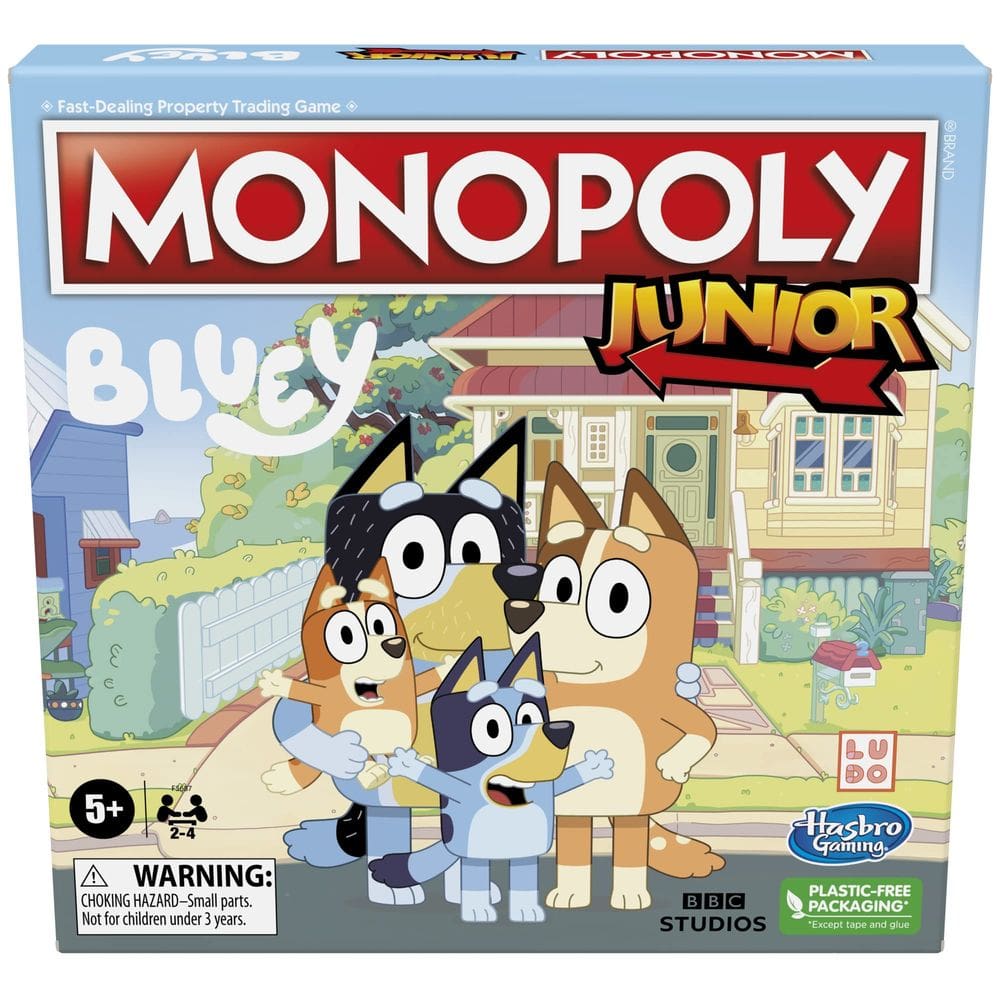 Jogo de Tabuleiro Hasbro Gaming Monopoly Junior Bluey Edition Kids 5+
