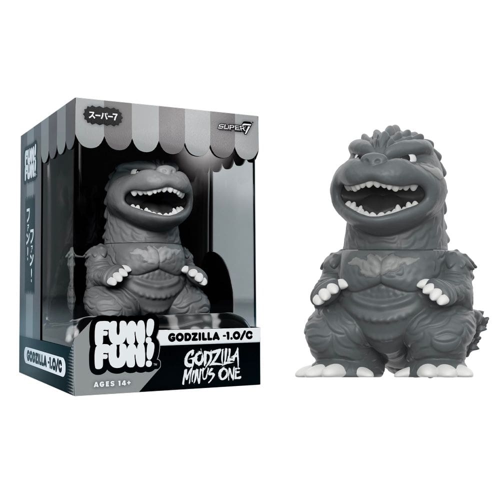 Boneco de vinil Super7 Fun! Diversão! Toho Godzilla Menos Um de 5 polegadas