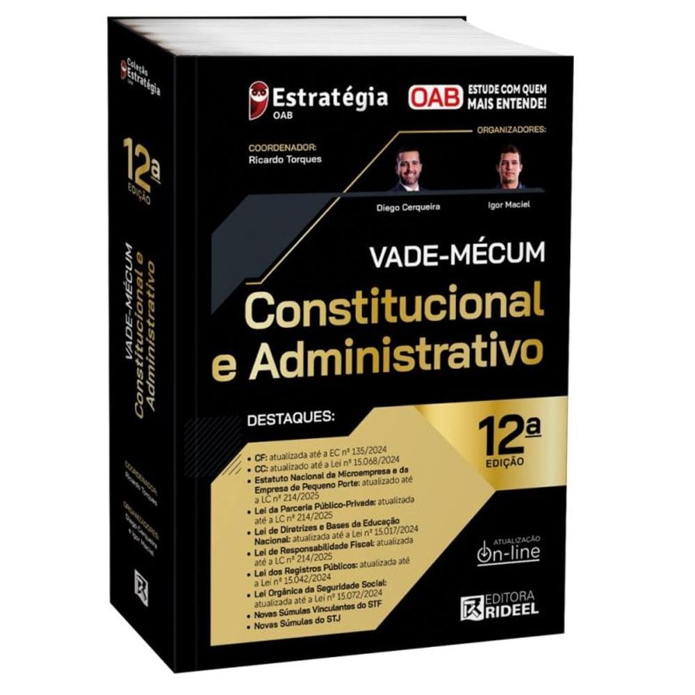 Vade-mécum Constitucional e Administrativo 43º exame da ordem 2025 12ª Edição