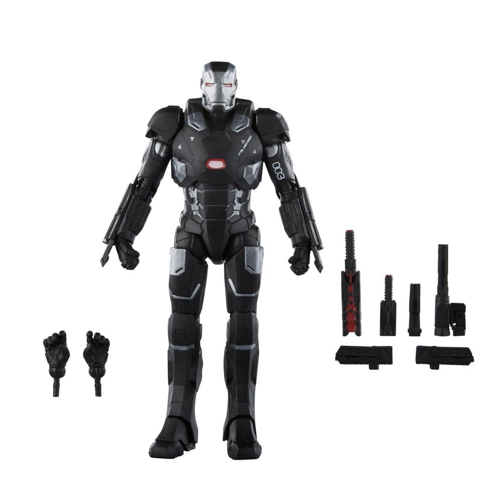 Figuras de ação Marvel Legends War Machine e Capitão América