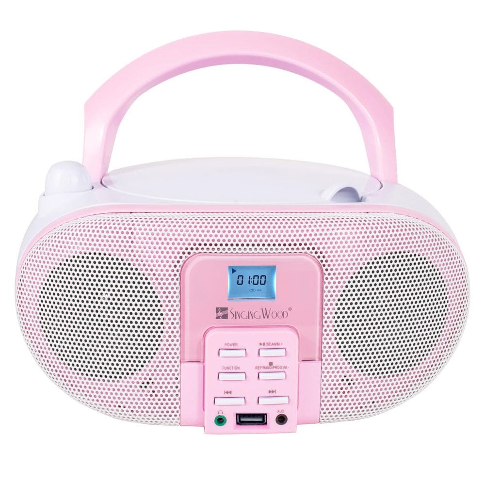 Leitor de CD portátil Boombox SingingWood GC01 Macarons