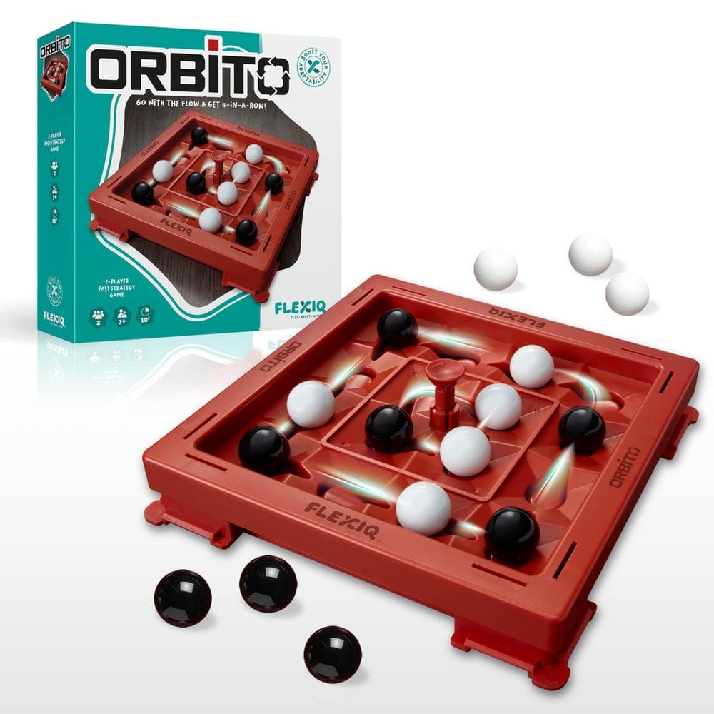 Jogo de tabuleiro FlexiQ Orbito Strategy para crianças e adultos 7+