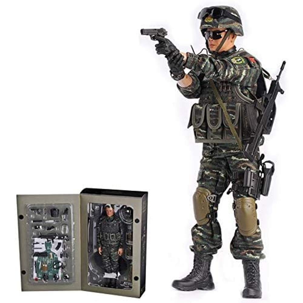 Figura de ação MojYetli 1/6 Soldier Army Police com acesso.