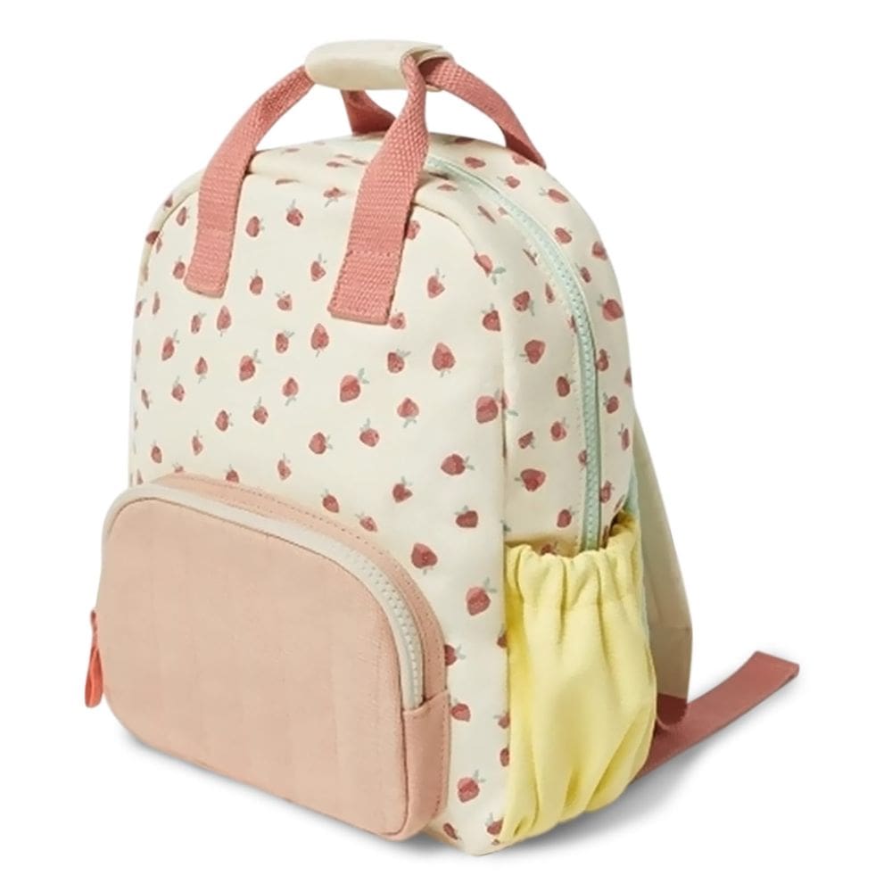 Mochila infantil YONIZA Strawberry para meninas de 2 a 4 anos rosa