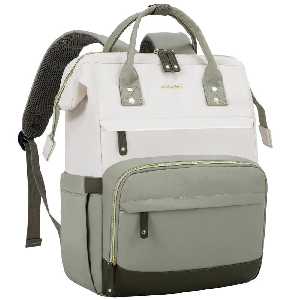 Mochila para laptop LOVEVOOK para mulheres, porta USB impermeável de 15,6”