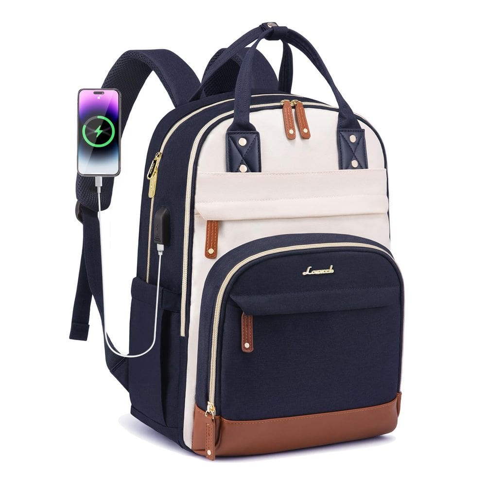 Mochila LOVEVOOK para mulheres, laptop, 17", impermeável, nylon