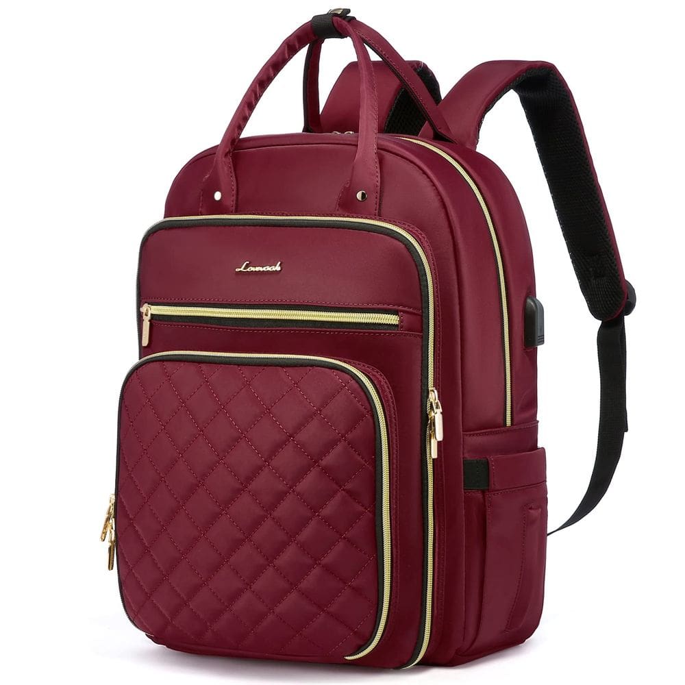 Mochila para laptop LOVEVOOK resistente à água de 15,6” com porta USB