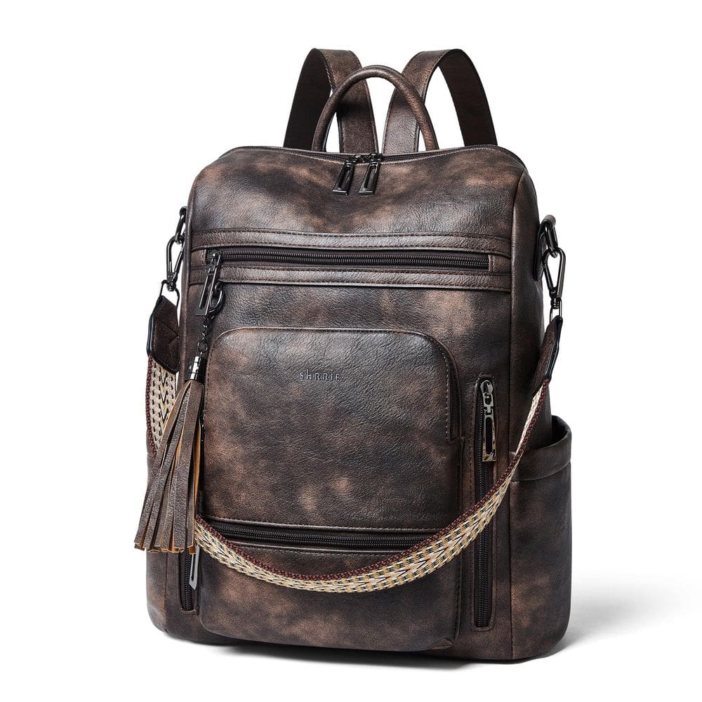 Mochila para laptop Shrie Vegan Leather 15,6” para mulheres