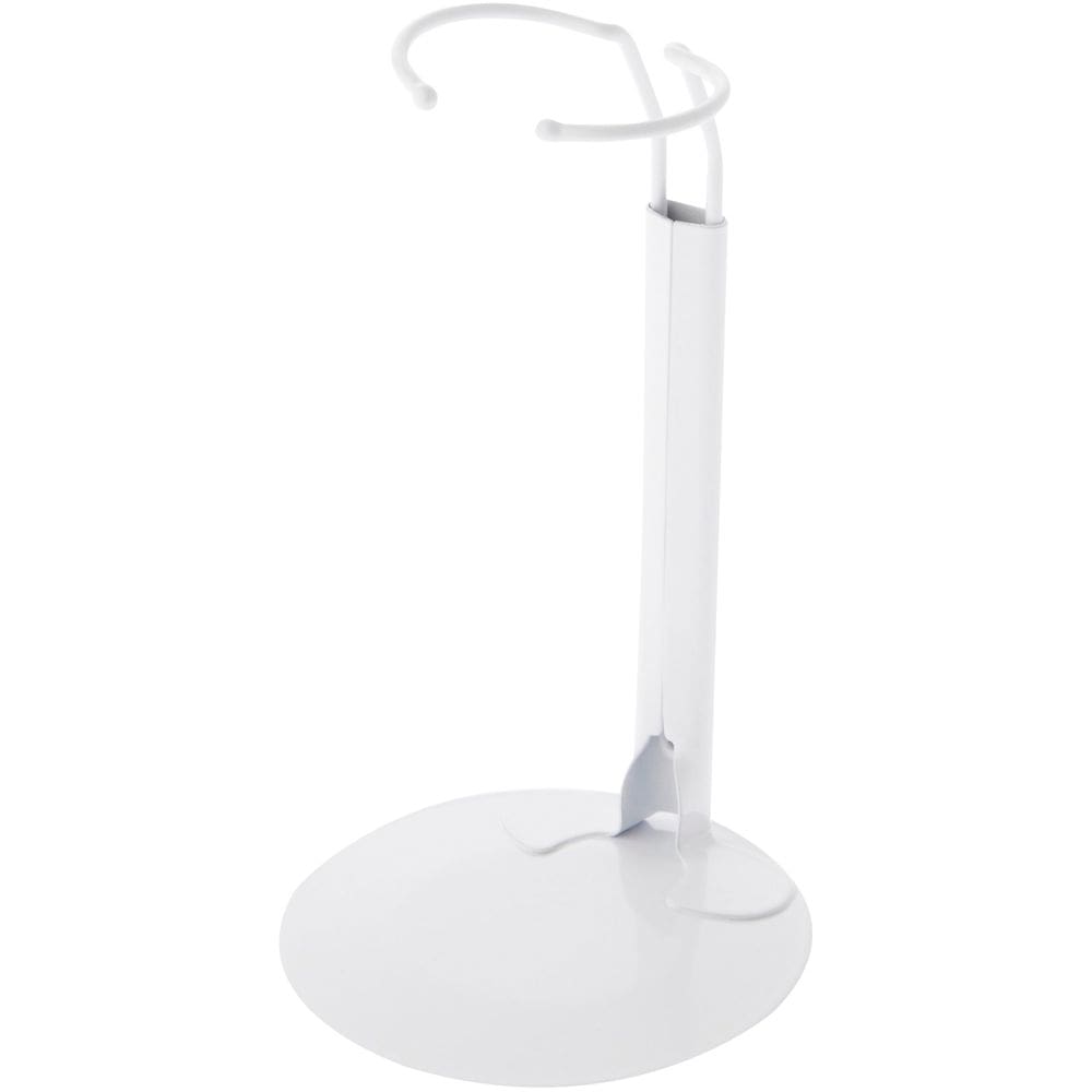 Suporte de boneca Plymor DSP-60W branco ajustável para bonecas de 25-35 cm