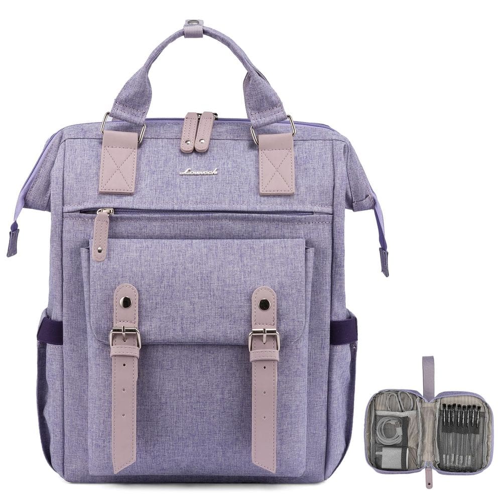 Mochila para laptop LOVEVOOK para mulheres 17,3” com porta USB