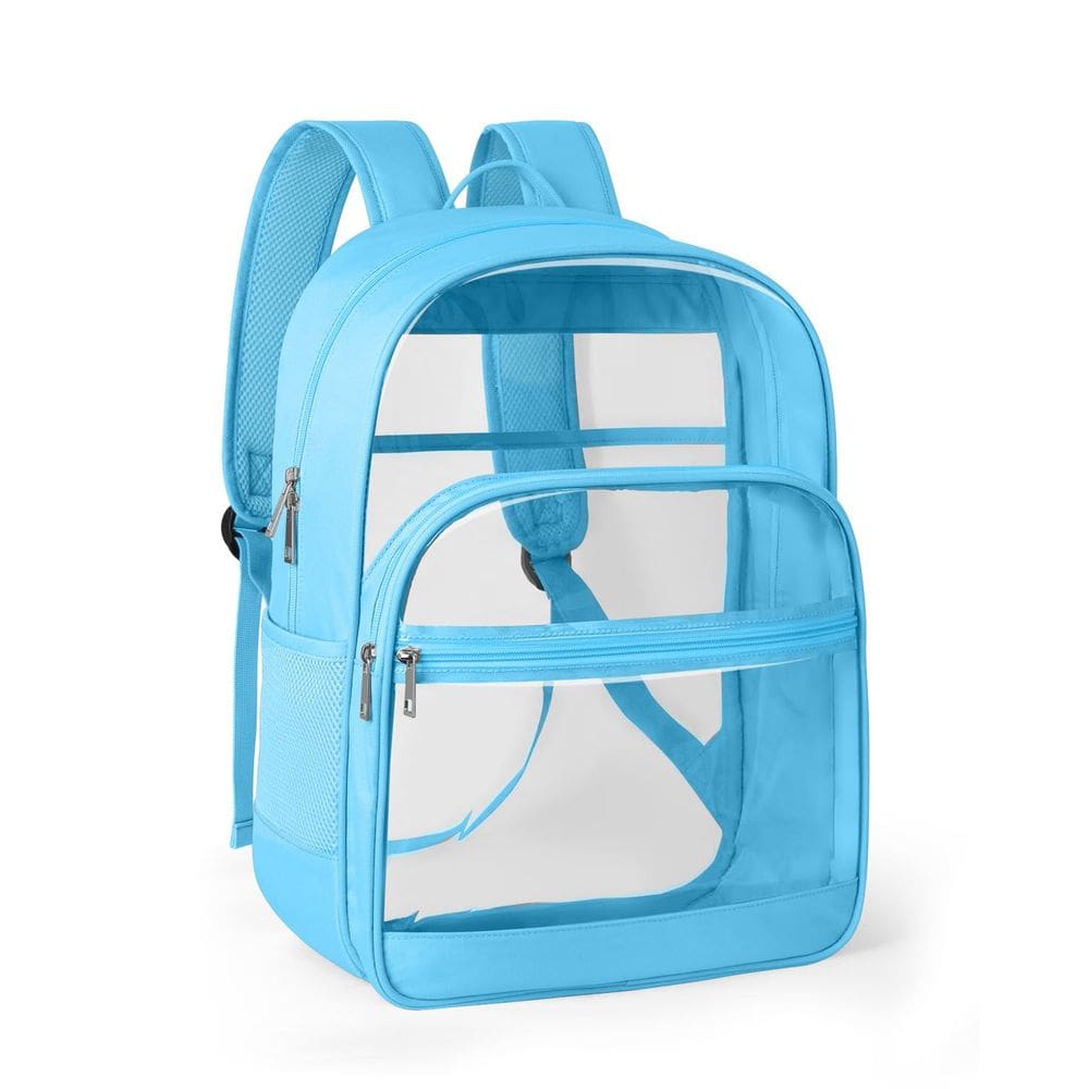 Mochila KIMNERPU Clear Heavy Duty Transparente Azul Celeste