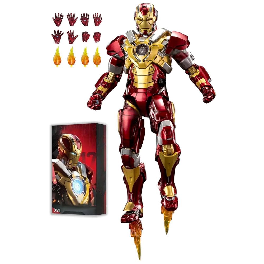 Boneco de ação BANOBI Ironman MK17 18cm com acessórios 1/10