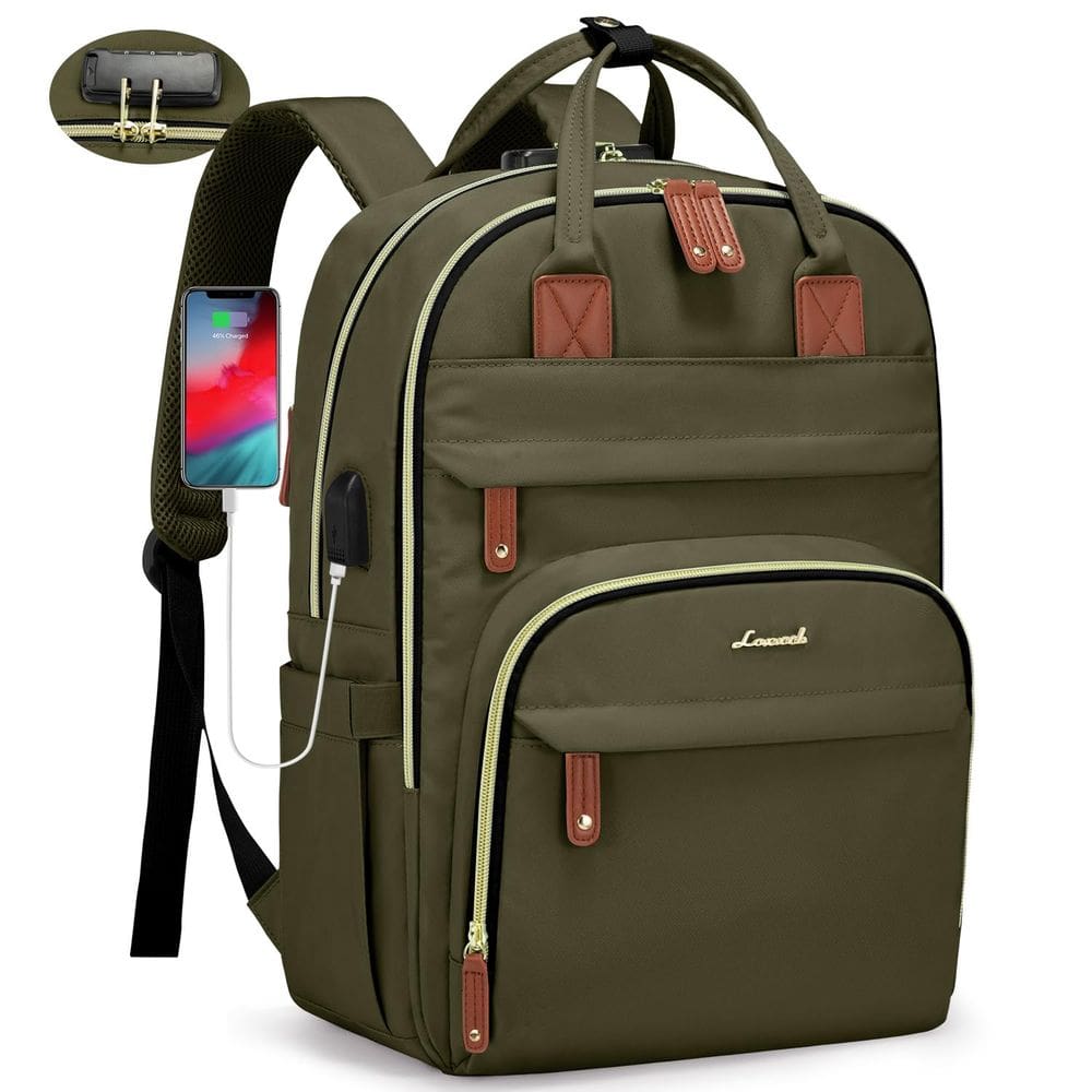 Mochila para laptop LOVEVOOK Unissex Travel Anti-Theft 15.6