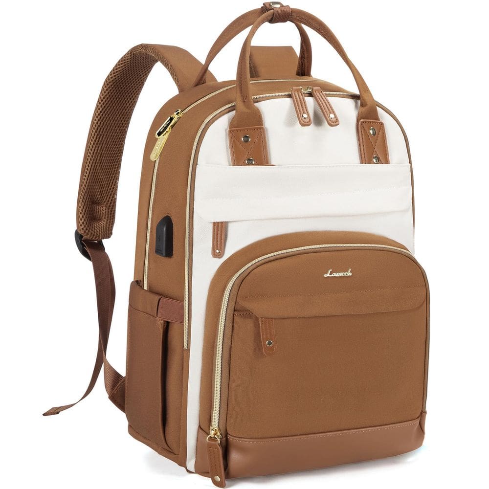 Mochila LOVEVOOK para mulheres, laptop, 15,6”, impermeável, nylon