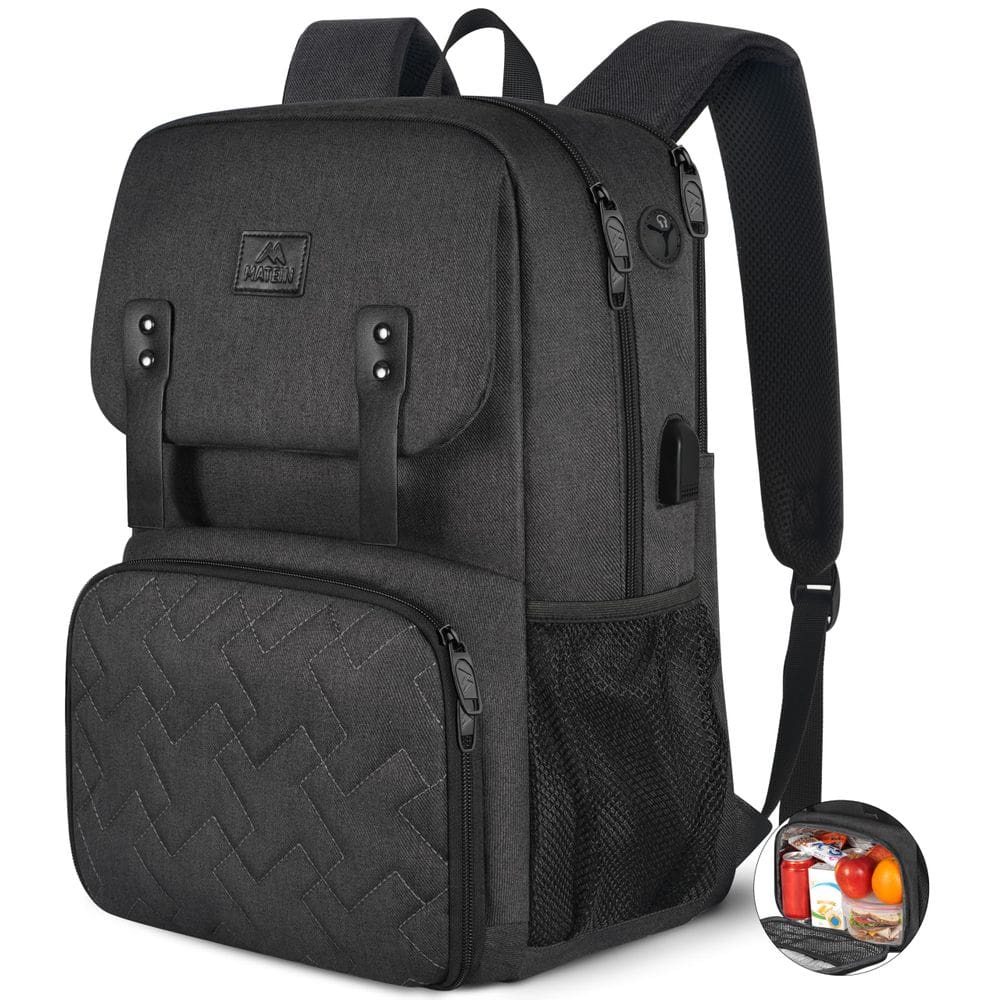 Mochila de almoço MATEIN Isolated Cooler Lancheira USB de 15,6”