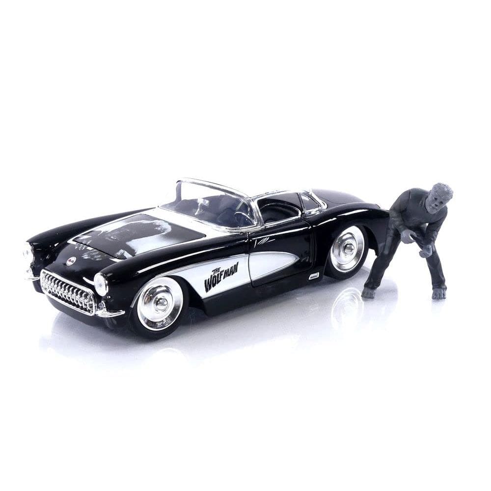 Carro de brinquedo Jada Toys Universal Monsters 1:24 1957 Chevy Corvette