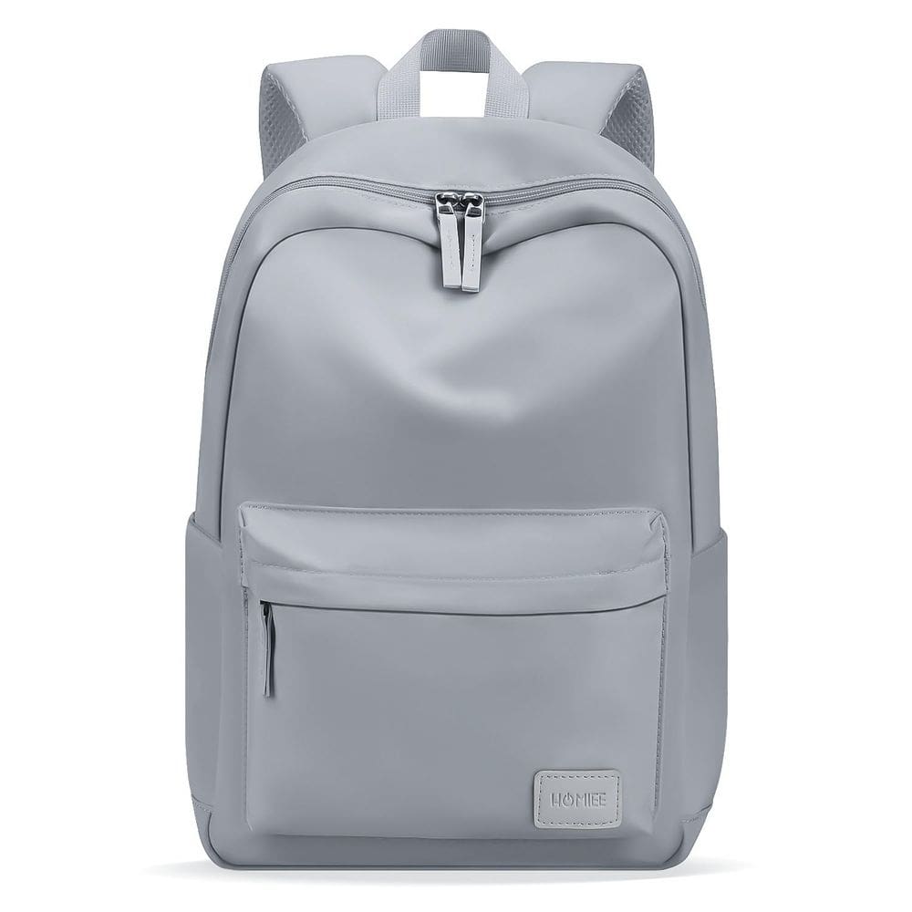 Mochila HOMIEE, leve, casual, 15,6”, cinza, nylon